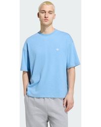 adidas - Trefoil Essentials Melange Loose Cropped T-Shirt - Lyst
