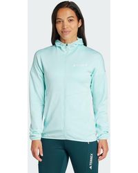 adidas - Terrex Xperior Climawarm Light Fleece Hooded Jacket - Lyst