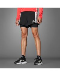 adidas - Adizero Running 2-In-1 Gel Pocket Shorts - Lyst