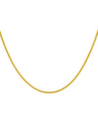 ADINAS JEWELS Men's Franco Chain Necklace - Metallic