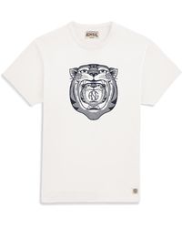Admiral Sporting Goods Co. Aylestone T-shirt Two Tiger Head - White