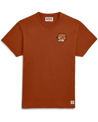 Admiral Sporting Goods Co. Tiger Head Chenille Logo T-shirt - Brown