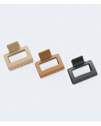 Aéropostale - Neutral Square Claw Hair Clip 3-Pack - Lyst