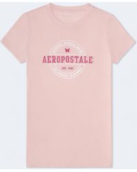 Aéropostale - Circle Applique Graphic Tee - Lyst