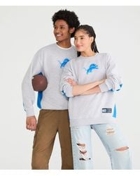 Aéropostale - Detroit Lions Logo Crew Sweatshirt - Lyst