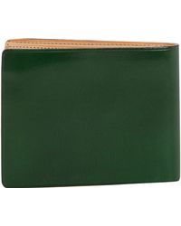 Il Bussetto Dark Green Leather Bifold Wallet