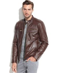 guess real leather jacket