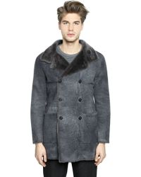 armani shearling coat