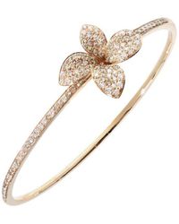 Pasquale Bruni Giardini Segreti Petit - Bangle Bracelet, 18k Rose Gold And Diamonds - Metallic