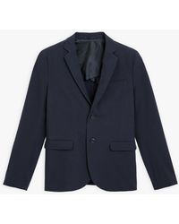 agnès b. Blue Seersucker Domino Jacket