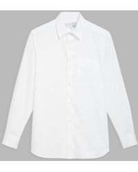 agnès b. White Cotton Twill Planète Shirt