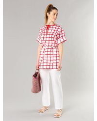 Agnes B Magenta Valou Dress In Pink Lyst