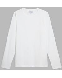 agnès b. White Long Sleeves Coulos T-shirt