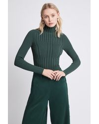 aje psychedelia turtleneck crepe logo crop