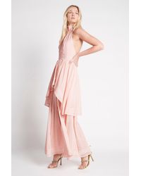 Aje. Cotton Dassia Tiered Bow Back Maxi Dress - Lyst