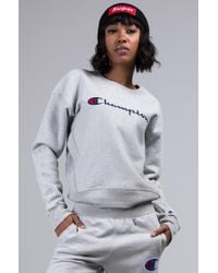 champion grey jumper womens