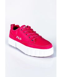 fila silva white reflective trainers