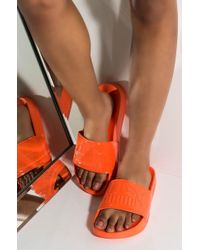 fenty slides neon