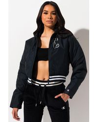 black baseball jacket womens
