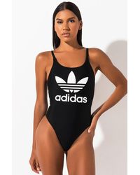 Adidas black bathing suit Clearance