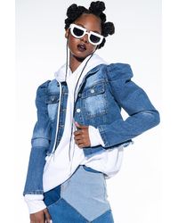 Puff-sleeve Denim Jackets for Women - Up to 70% off at Lyst.com