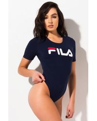 fila bodysuit red