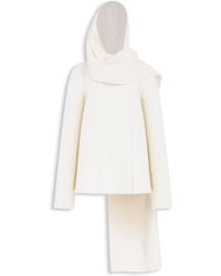 Alaïa - Cappotto Con Sciarpa - Lyst