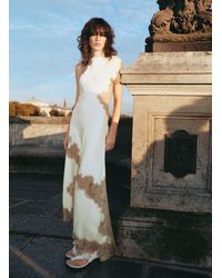 A.L.C. - Alessia Satin And Lace Maxi Dress - Lyst