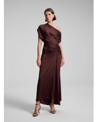 A.L.C. - Penny Embellished Satin Maxi Dress - Lyst