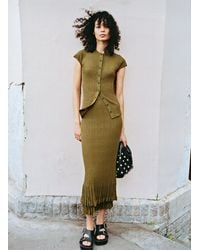 A.L.C. - Lexi Fine Cotton Knit Midi Skirt - Lyst