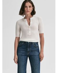 A.L.C. - Fisher Fine Cotton Knit Top - Lyst