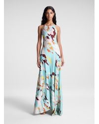 A.L.C. - Sybil Printed Satin Maxi Dress - Lyst