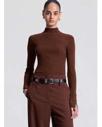 A.L.C. - Jett Knit Merino Turtleneck Top - Lyst