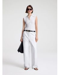 A.L.C. - Rae Wide Leg Canvas Pant - Lyst