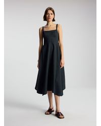 A.L.C. - Harlow Linen Midi Dress - Lyst