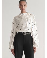 A.L.C. - Blaire Polka Dot Satin Top - Lyst