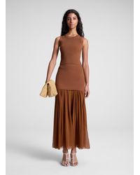 A.L.C. - Hayden Knit Chiffon Maxi Skirt - Lyst
