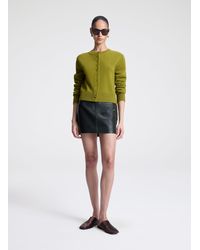 A.L.C. - Cowan Glossy Leather Mini Skirt - Lyst