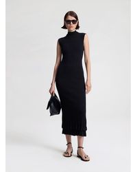 A.L.C. - Kennedy Fine Cotton Knit Midi Dress - Lyst