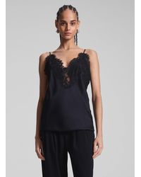 A.L.C. - Lennon Satin And Lace Camisole Top - Lyst