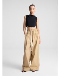 A.L.C. - Jones Wide Leg Cotton Pant - Lyst