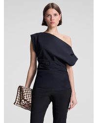 A.L.C. - Nara Stretch Cotton Off Shoulder Top - Lyst