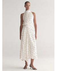 A.L.C. Delfina Matte Pleated Dress in Blue | Lyst A.L.C. Delfina Matte Pleated Dress in Blue | Lyst