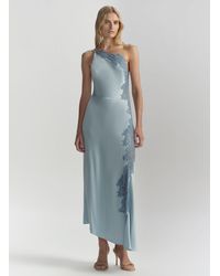 knee length dresses for ladies Jasmine Halter Midi Dress ~ Show Me The Ring Luxe Satin  Show Me Your Mumu