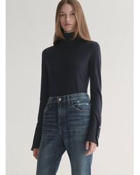 A.L.C. - Elyse Knit Rib Combo Top - Lyst