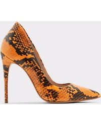 aldo orange pumps