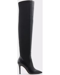 aldo black knee high boots