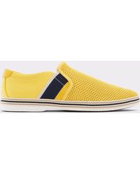 aldo yellow loafers