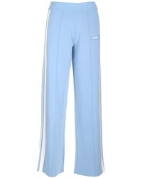 Autry - Light Blue Viscose Trousers - Lyst