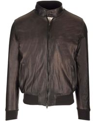 Al Duca d'Aosta - Biker Leather Jacket - Lyst